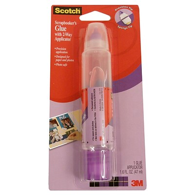 Scotch® ScrapbookerS Glue With 2-Way Applicator 1.6 Fl. Oz. [Pack Of 6] (6PK-019)