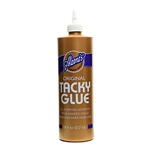 Aleenes Original Tacky Craft Glue, 16 oz., White, 6/Pack (26821-PK6)
