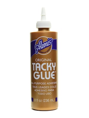 Aleenes Original Tacky Craft Glue, 8 oz., White, 6/Pack (15510-PK6)