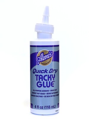 AleeneS Quick Dry Tacky Glue, 4 oz., 12/Pack (34543-PK12)