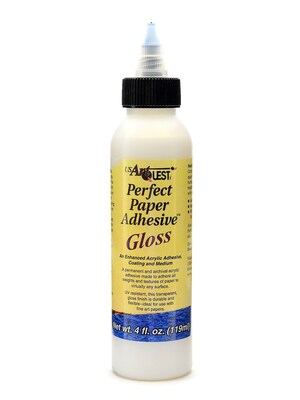 Us Art Quest Perfect Paper Adhesive Gloss 4 Oz. [Pack Of 3] (3PK-PPA104)