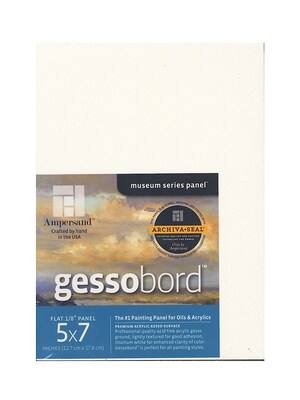 Ampersand Gessobord 5 In. X 7 In. 1/8 In. Pack Of 3 (GBS05)