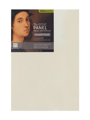 Ampersand The Artist Panel Primed Smooth Flat Profile 14 In. X 18 In. 1/8 In. [Pack Of 3] (3PK-APS1418)