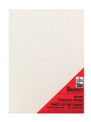 Discovery Finest Stretched Cotton Canvas White 16 In. X 20 In. Each [Pack Of 3] (3PK-TX161620)