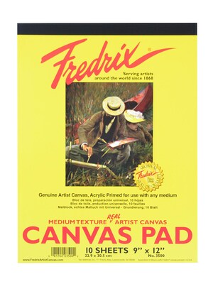 Fredrix Canvas Pads 9 In. X 12 In. (3500)
