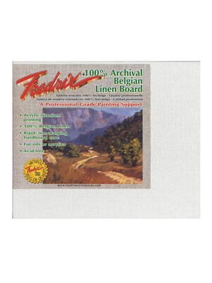Fredrix Pro Series Archival Linen Canvas Boards 8 In. X 10 In. [Pack Of 2] (2PK-3424)