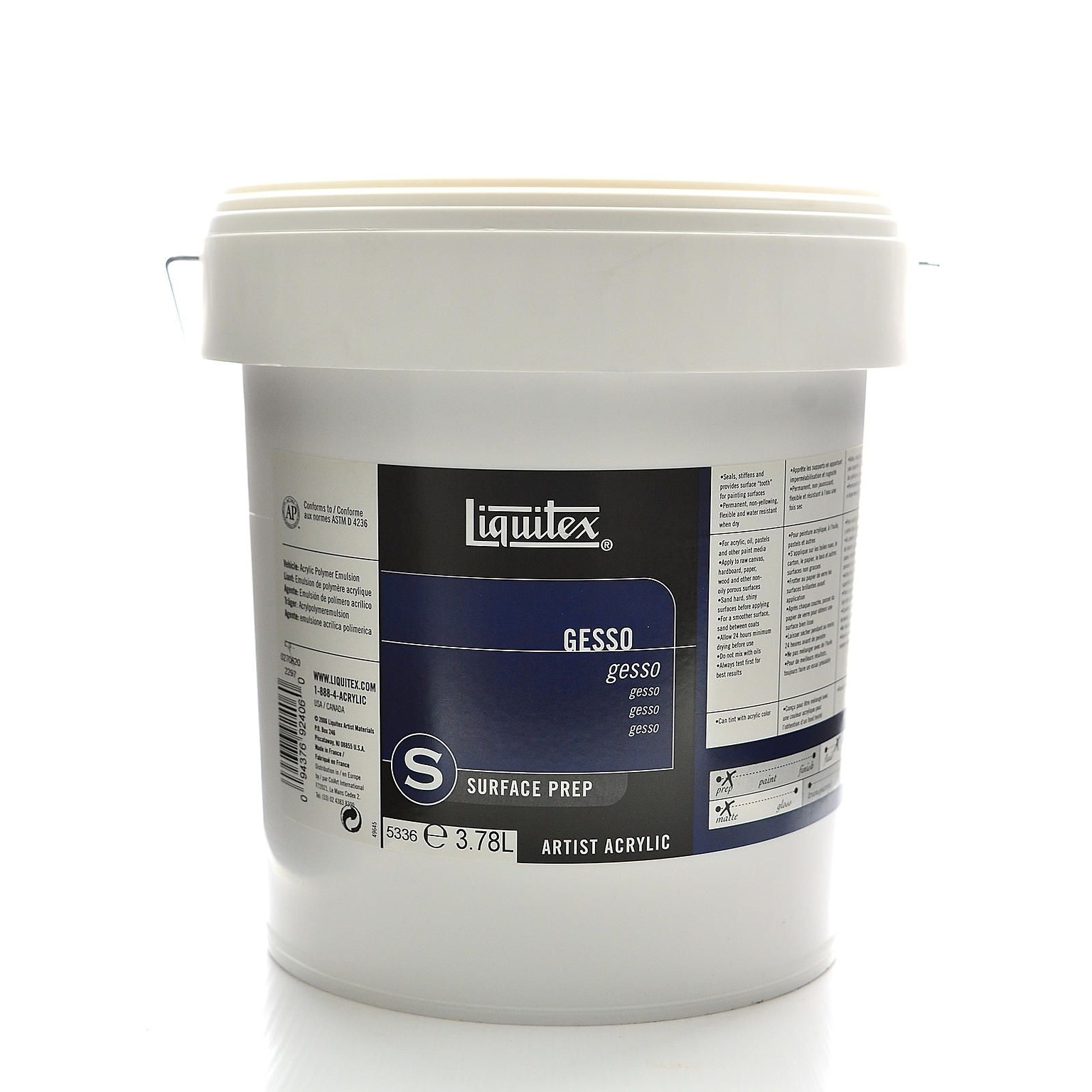 Liquitex Acrylic Gesso 128 Oz. (5336)