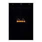 Rhodia Classic French Paper Pads Graph 8 1/4 In. X 12 1/2 In. Black [Pack Of 3] (3PK-192009)