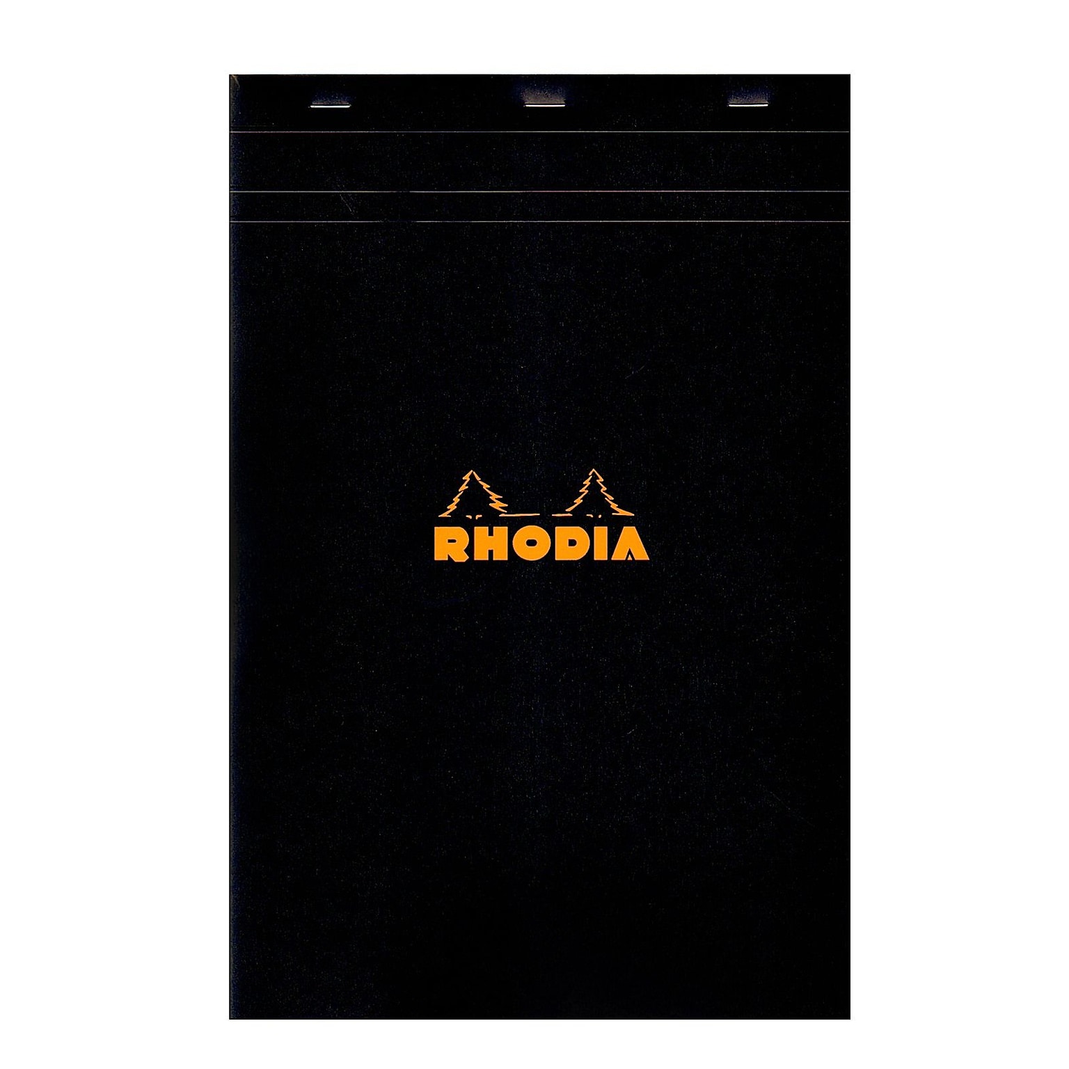 Rhodia Classic French Paper Pads Graph 8 1/4 In. X 12 1/2 In. Black [Pack Of 3] (3PK-192009)