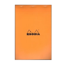 Rhodia Classic French Paper Pads Graph 8 1/4 In. X 12 1/2 In. Orange [Pack Of 3] (3PK-19200)