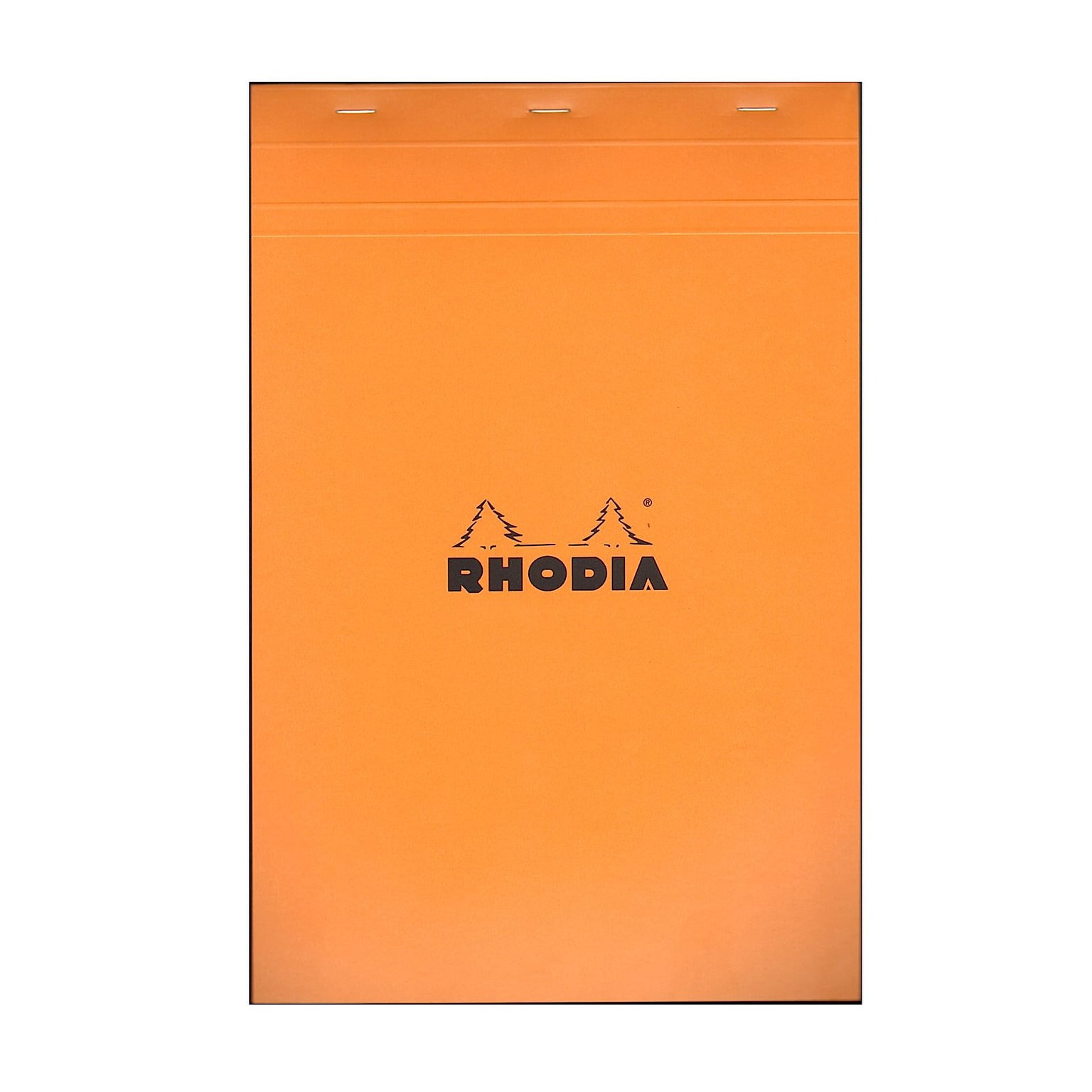 Rhodia Classic French Paper Pads Graph 8 1/4 In. X 12 1/2 In. Orange [Pack Of 3] (3PK-19200)