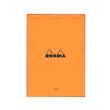 Rhodia Classic French Paper Pads Ruled With Margin 8 1/4 In. X 11 3/4 In. Orange [Pack Of 3] (3PK-18