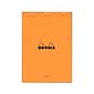 Rhodia Classic French Paper Pads Ruled With Margin 8 1/4 In. X 11 3/4 In. Orange [Pack Of 3] (3PK-18600)