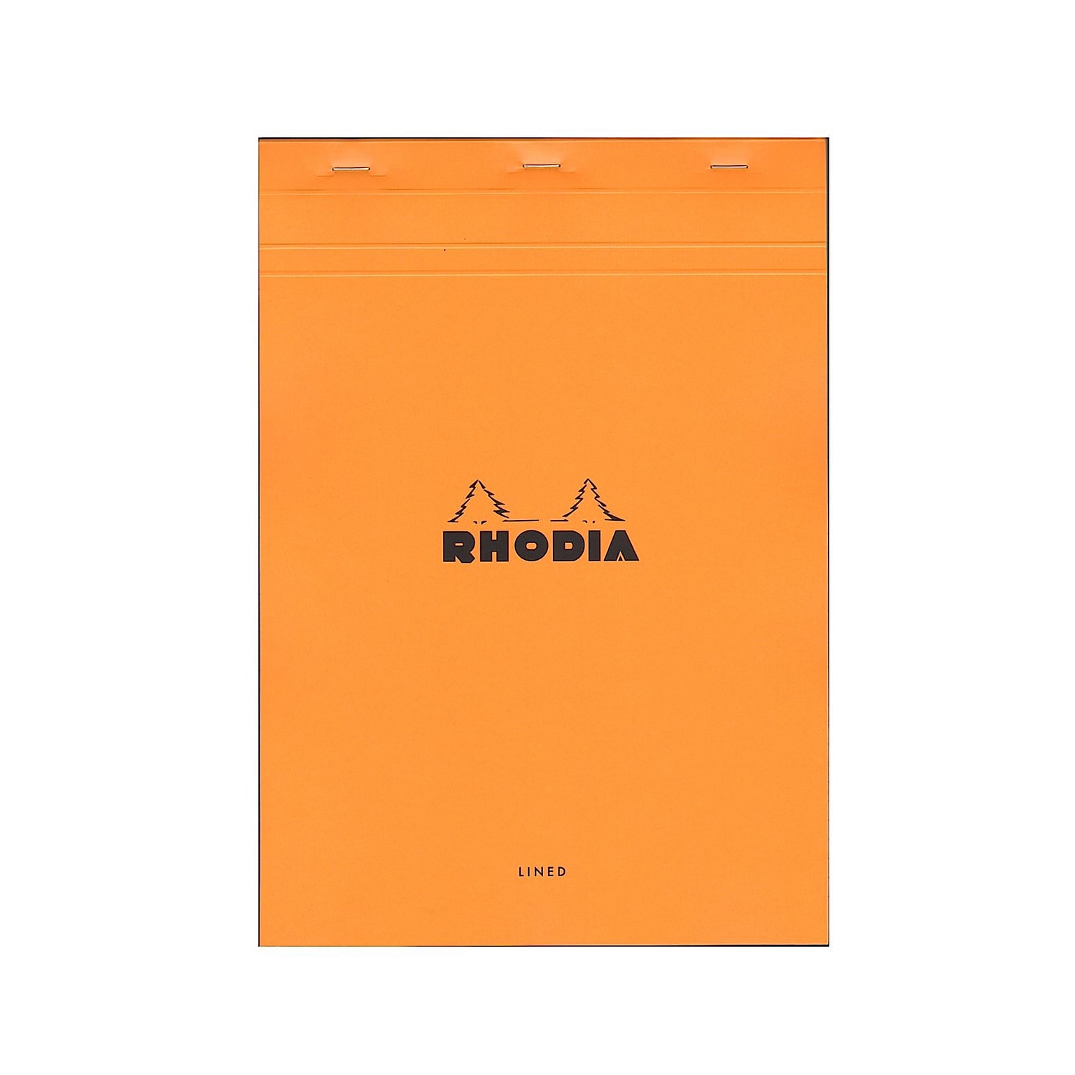 Rhodia Classic French Paper Pads Ruled With Margin 8 1/4 In. X 11 3/4 In. Orange [Pack Of 3] (3PK-18600)