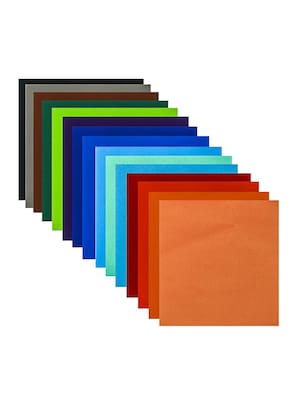 Yasutomo FoldEms Origami Paper 5.87 Multicolor, 100/Sheets, 3/Pack (12291-PK3)