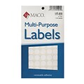 Maco Multi-Purpose Handwrite Labels Round 1/2 In. Pack Of 1000 [Pack Of 6] (6PK-MR-808)