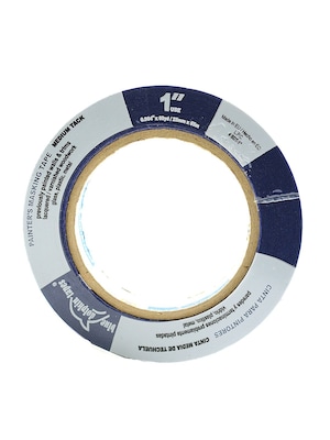 Blue Dolphin Tapes PainterS Tape For Professionals 1 In. X 180 Ft. [Pack Of 6] (6PK-BDT 0100)