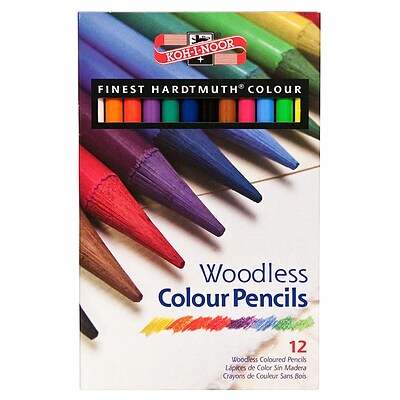 Koh-I-Noor Progresso Woodless Colour Pencils Assorted Set Of 12 (FA8756.12)