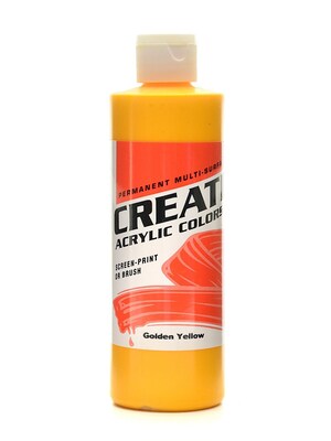 Createx Acrylic Colors Golden Yellow 8 Oz., Craft Supplies [Pack Of 3] (3PK-2003-08)