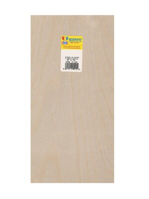 Midwest Thin Birch Plywood Aircraft Grade 1/32 In. 6 In. X 12 In. [Pack Of 3] (3PK-5121)