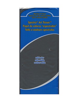 Pacon Spectra Deluxe Bleeding Art Tissue Black 20 In. X 30 In. Pack Of 24 [Pack Of 3] (3PK-59142)