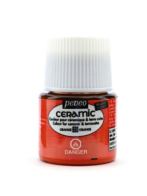 Pebeo Ceramic Air Dry China Paint Orange 45 Ml [Pack Of 3] (3PK-025-023)