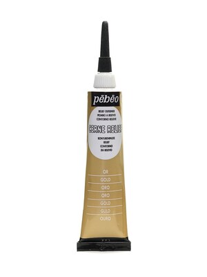 Pebeo Vitrail Cerne Relief Gold, Craft Supplies, 20 Ml [Pack Of 3] (3PK-773000)