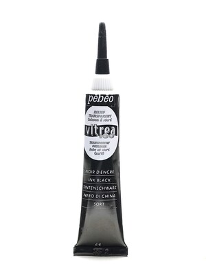 Pebeo Vitrea 160 Outliners Ink Black 20 Ml [Pack Of 3] (3PK-114066)