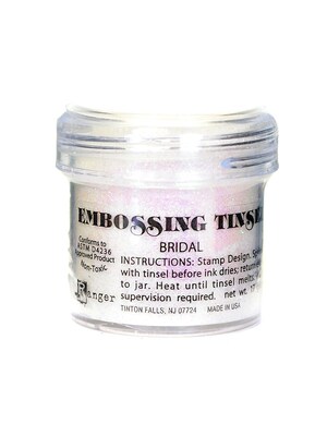 Ranger Specialty Embossing Powders Bridal Tinsel 1 Oz. Jar [Pack Of 3] (3PK-EPJ37446)