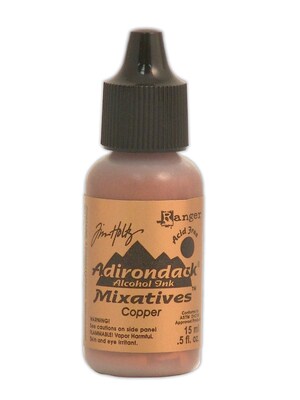 Ranger Tim Holtz Adirondack Alcohol Inks Copper Mixatives 0.5 Oz. Bottle [Pack Of 3] (3PK-TIM21988)