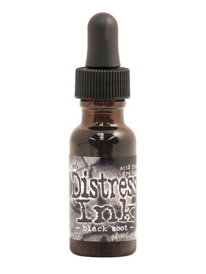 Ranger Tim Holtz Distress Ink Black Soot 0.5 Oz. Reinker Bottle [Pack Of 3] (3PK-TIM 19480)