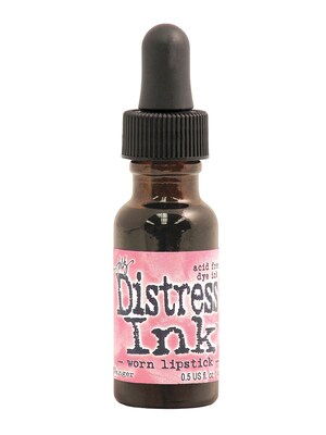 Ranger Tim Holtz Distress Ink Worn Lipstick 0.5 Oz. Reinker Bottle [Pack Of 3] (3PK-TIM21636)
