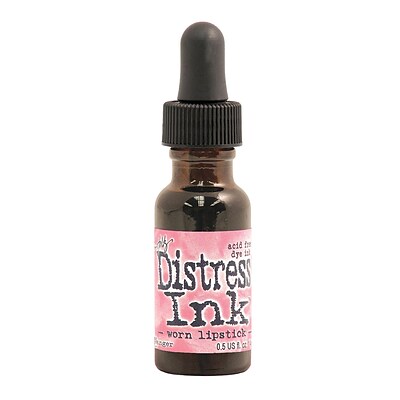 Ranger Tim Holtz Distress Ink Worn Lipstick 0.5 Oz. Reinker Bottle [Pack Of 3] (3PK-TIM21636)