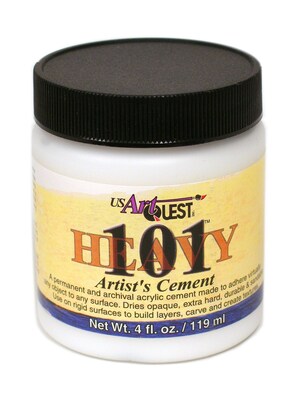 Us Art Quest 101 Artist Cement 4 Oz. Jar Heavy [Pack Of 3] (3PK-PPA522)