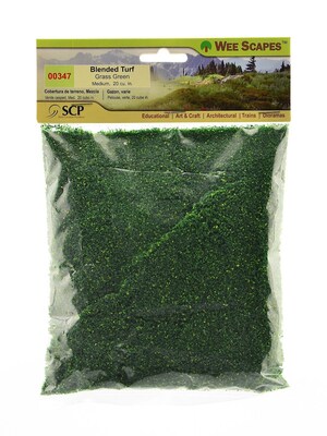 Wee Scapes Architectural Model Turf Blended Grass-Medium 20 Cubic In. Bag [Pack Of 3] (3PK-00347)