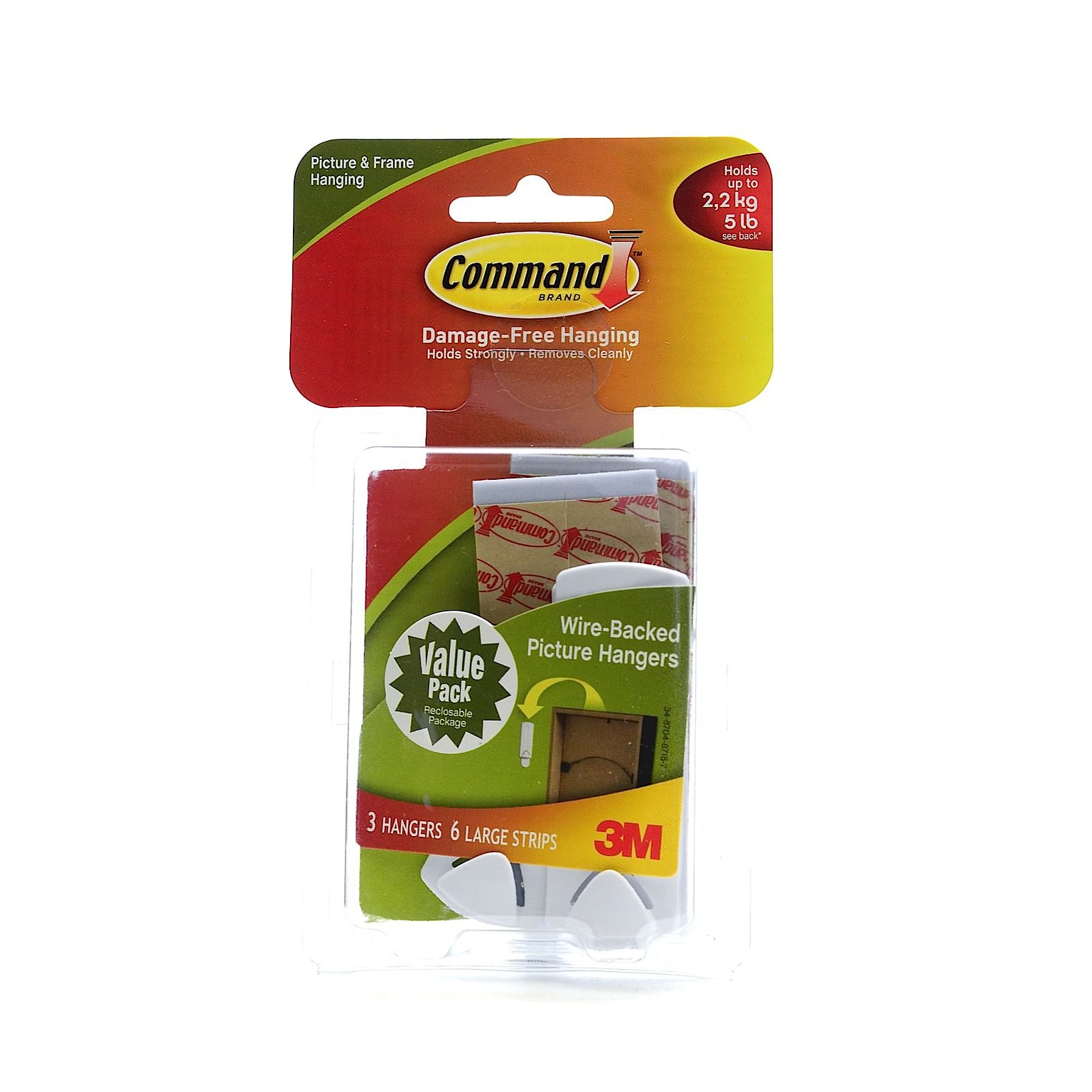 3M Removable Picture Hangers For Wire-Backed Mounted Work [Pack Of 2] (2PK-17043)