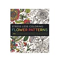 Adams Media Stress Less Coloring Adult Book Flower Patterns (9781440592874)