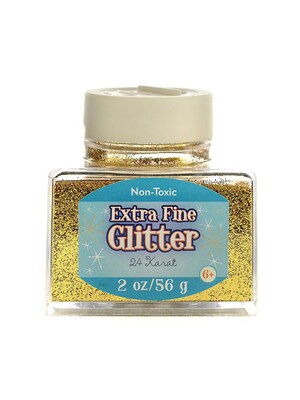 Advantus Corp Extra Fine Glitter 24 Karat 2 Oz. Stackable Jar [Pack Of 4] (4PK-SUL50862)