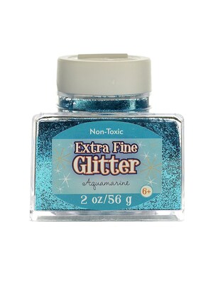 Advantus Corp Extra Fine Glitter Aquamarine 2 Oz. Stackable Jar [Pack Of 4] (4PK-SUL50868)