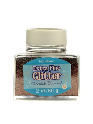 Advantus Corp Extra Fine Glitter Chocolate Diamond 2 Oz. Stackable Jar [Pack Of 4] (4PK-SUL50870)