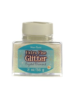 Advantus Corp Extra Fine Glitter Crystal Diamond 2 Oz. Stackable Jar [Pack Of 4] (4PK-SUL50860)
