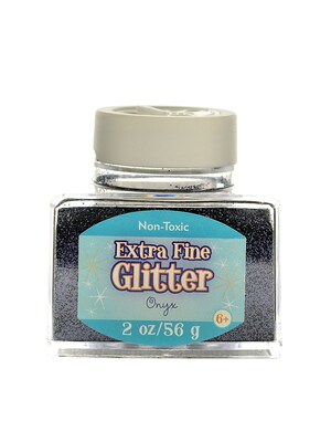 Advantus Corp Extra Fine Glitter Onyx 2 Oz. Stackable Jar [Pack Of 4] (4PK-SUL50871)