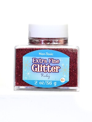 Advantus Corp Extra Fine Glitter Ruby 2 Oz. Stackable Jar [Pack Of 4] (4PK-SUL50864)
