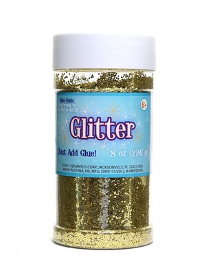 Advantus Corp Glitter Gold 8 Oz. Shaker Bottle [Pack Of 3] (3PK-SUL51139)