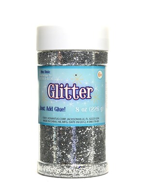 Advantus Corp Glitter Silver 8 Oz. Shaker Bottle [Pack Of 3] (3PK-SUL51138)