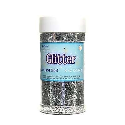 Advantus Corp Glitter Silver 8 Oz. Shaker Bottle [Pack Of 3] (3PK-SUL51138)