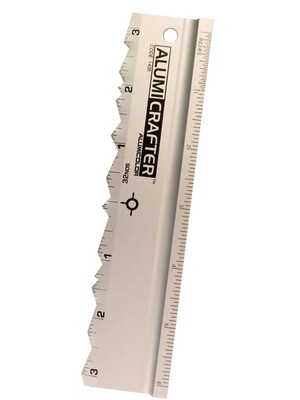 Alumicolor Alumicrafter Ruler, 12 In. (1412-1)