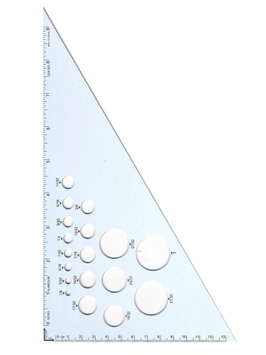 Alumicolor Aluminum Calibrated Triangles 10 In. 30/60/90 (5272-1)