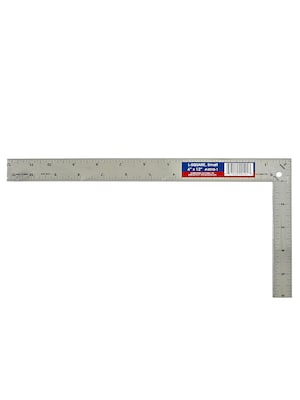 Alumicolor L-Square Ruler, 6 In. X 12 In. (4010-1)