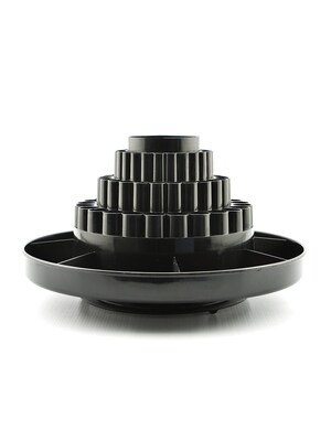 Alvin Spin-O-Tray Rotating Desktop Organizer Black (9893-2)